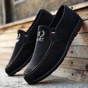 H sport Men Shoes Loafers-Black2