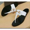 Women Exquisite Slay White And Black Slippers