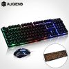 Mechanical Button Wired Keyboard And Mouse Set-Orange Light