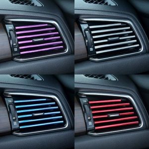 10pcs Universal Car Air Conditioner Outlet Vent Decoration