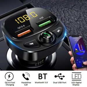 Bluetooth Car Charger Dual USB Car MP3 Player