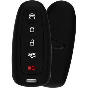 Silicone Rubber Key Fob Cover Case Skin Cap Protect Ford Edge Explorer Taurus Flex Escape Mustang Smart Remote Keyless