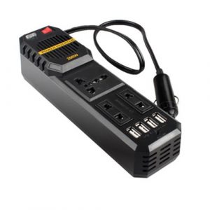 CO 200W Mini Car Vehicle Inverter DC 12V To AC 220V High-power Power-Black