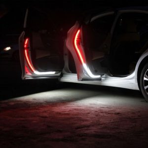 Car Door Opening Warning LED Lights Welcome Decor Lamp Strip